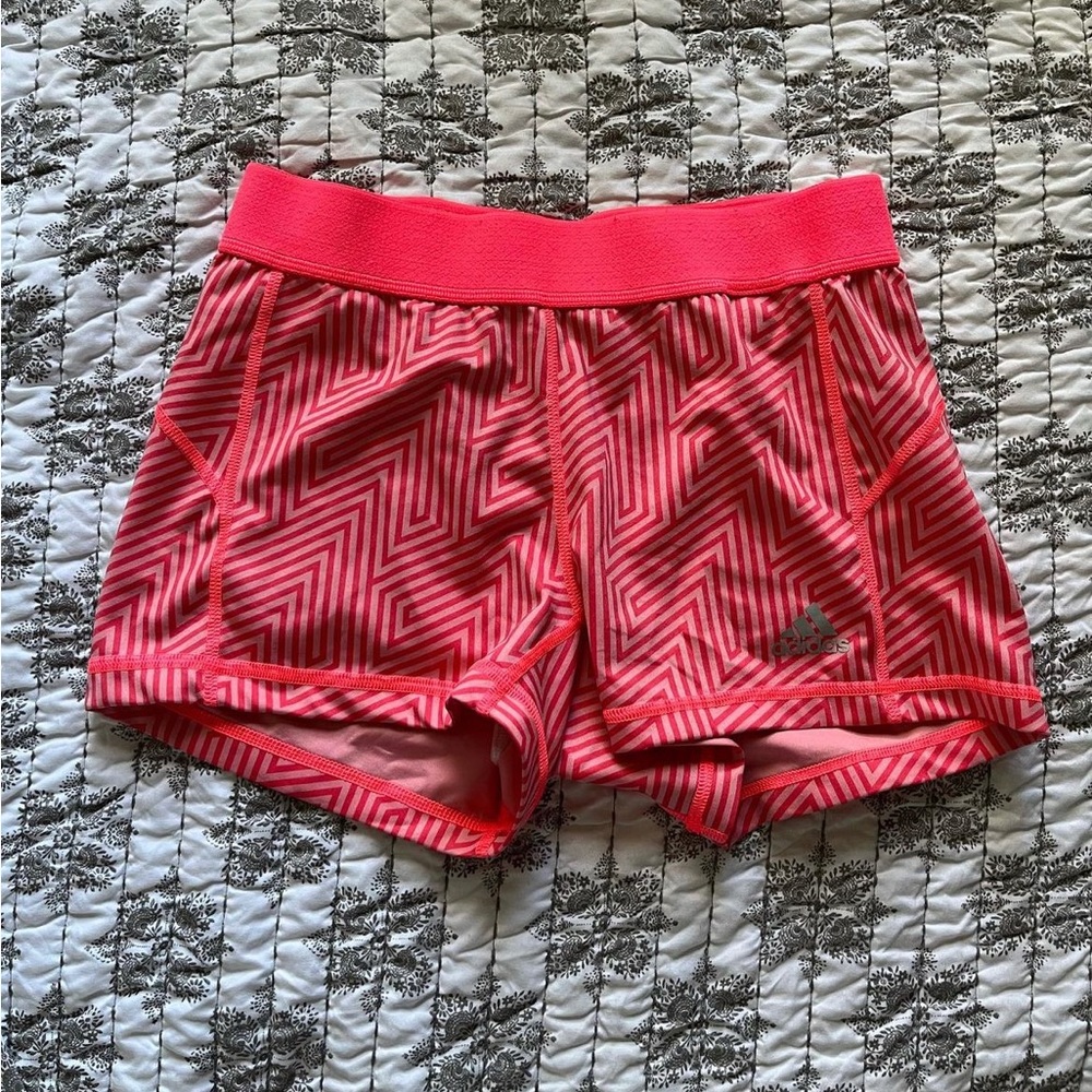 Pink Adidas Compression Shorts